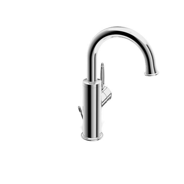 in2aqua Classic single-hole side-lever basin mixer, chrome